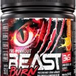 3VS Nutrition Pré-Workout Beast Burn 300g – Suplemento Pré-Treino Fórmula Única com Cafeína, Beta Alanina, L-Carnitina, Citrulina, Morosil® e Cúrcuma – 50 Doses 300gr Sabor Laranja
