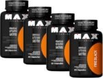 4x Termogênico Fire Black 60 Cápsulas - Max Titanium