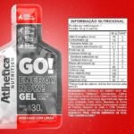 Atlhetica Nutrition GO! ENERGY NOW GEL (10 sachês de 30g) Morango com Limão, Multicolorido. - Imagem 2