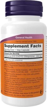 Coq 10, 200 mg - Now Foods - 60 - VegCap - Imagem 2