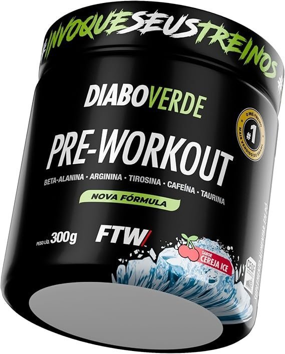FTW-Pre-Treino-Diabo-Verde-em-Po-com-Cafeina-Aminoacidos-Beta‑Alanina-e-Arginina-para-Treinos-e-Atividades-Fisicas-Pote-300-g-Cereja-Ice.jpg FTW Pré-Treino Diabo Verde em Pó com Cafeína, Aminoácidos Beta‑Alanina e Arginina para Treinos e Atividades Físicas - Pote 300 g (Cereja Ice) - Imagem 1