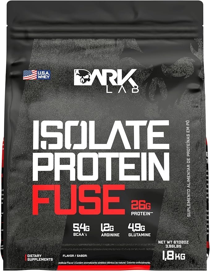 Isolate-Protein-Fuse-Dark-Lab-1.8Kg-Morango-Suporte-Muscular.jpg Isolate Protein Fuse Dark Lab, 1.8Kg, Morango, Suporte Muscular - Imagem 1