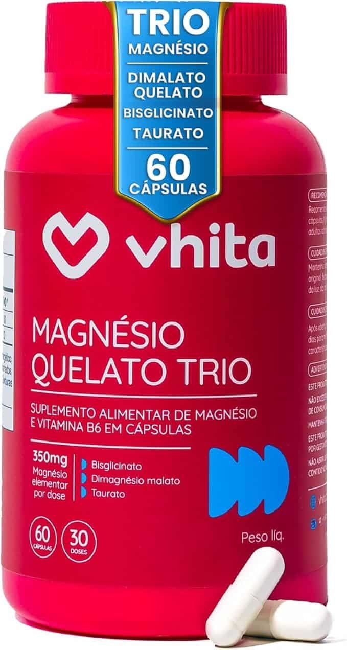 Magnesio-Quelato-Trio-Dimalato-Bisglicinato-e-Taurato-com-Vitamina-B6-350mg-Vhita-60-Capsulas-1.jpg Magnésio Quelato Trio, Dimalato, Bisglicinato e Taurato com Vitamina B6 350mg Vhita 60 Cápsulas - Imagem 1