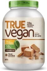 True Source True Vegan Proteína Vegetal - 837G Doce De Leite