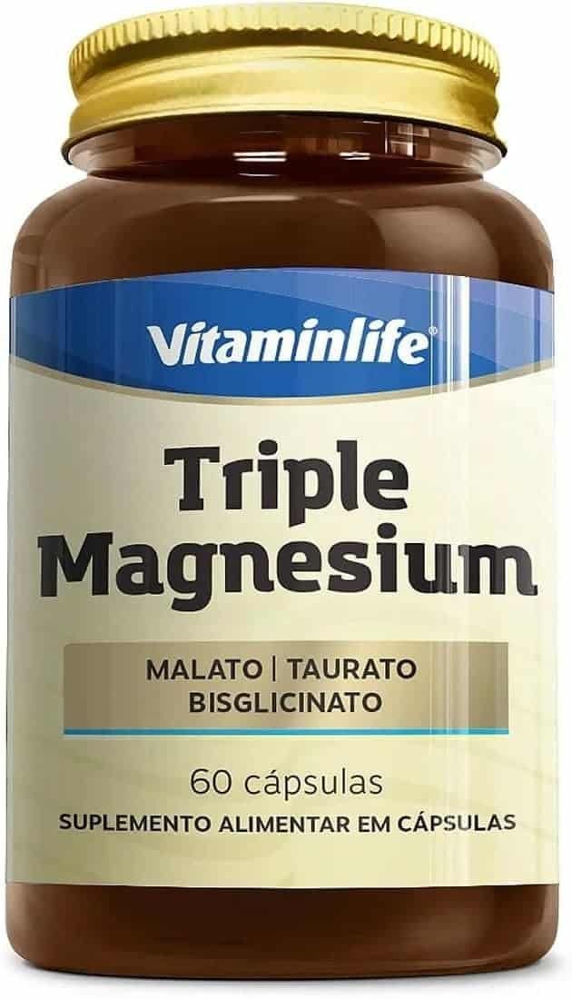Vitaminlife-Triple-Magnesium-260Mg-Malato-Taurato-Bisglicinato-60-Caps.jpg Vitaminlife Triple Magnesium 260Mg (Malato + Taurato + Bisglicinato) 60 Cáps - Imagem 1